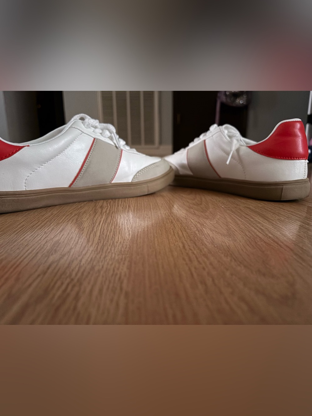 torrid White Sneakers with Red Accent